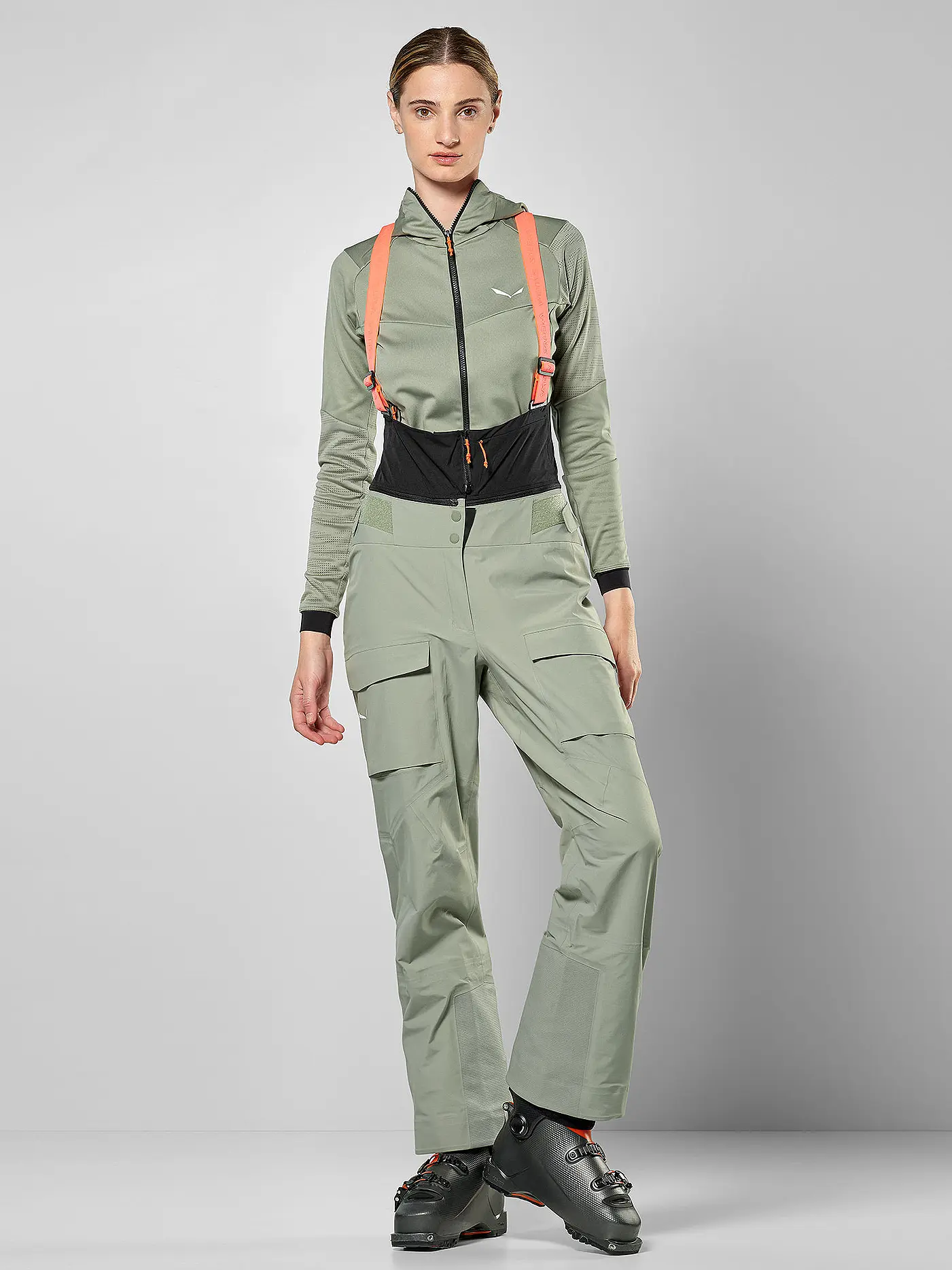 SALEWA | Damen Tourenhose Sella Free 3L PTX mit Träger | 